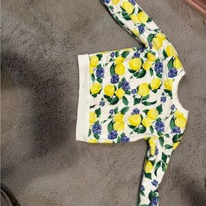 Floral Lemon Kids Top